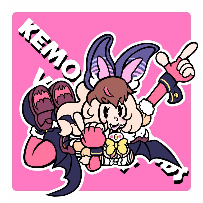 brown long-eared bat (kemono friends and 1 more) drawn by r1chardroe