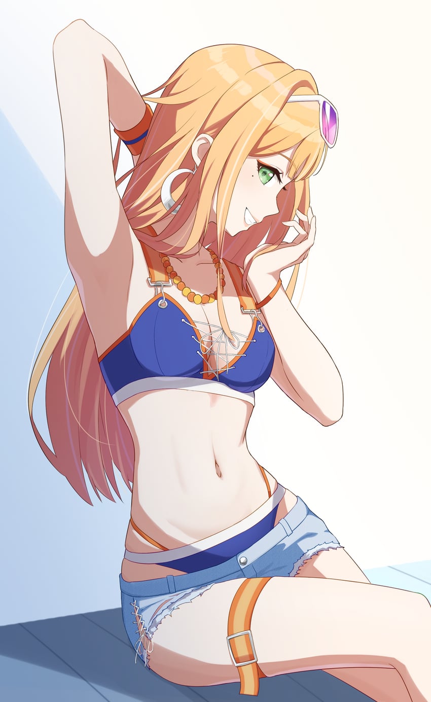 shiun sumika (idolmaster and 1 more) drawn by vec_ka