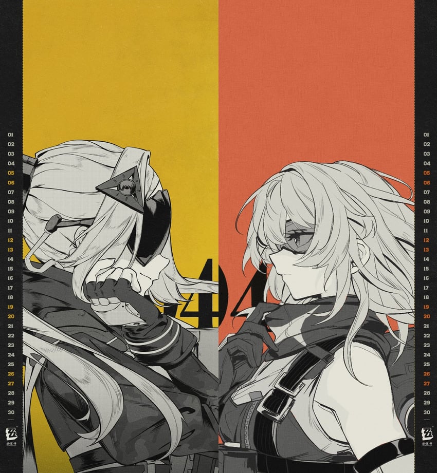 trigger and soldier 11 (zenless zone zero) drawn by rekka