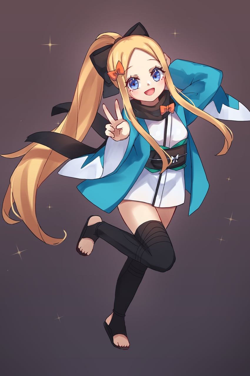 abigail williams and okita souji (fate and 1 more) drawn by miya_(miyaruta)