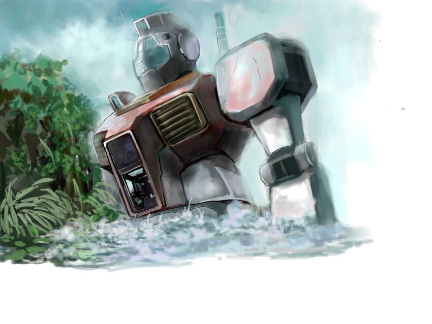 gm and gm ii (gundam and 1 more) drawn by nas_(nas-rin)