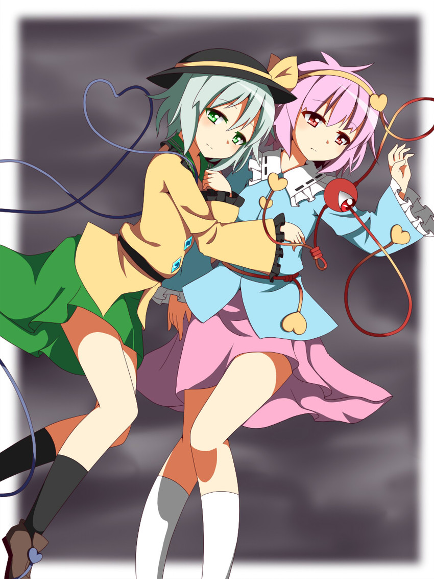 komeiji koishi and komeiji satori (touhou) drawn by toho-77