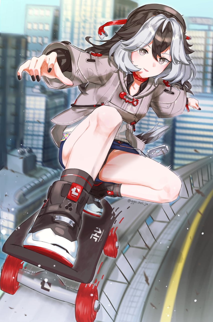 coralie 6626 planck (honkai and 1 more) drawn by ggo_nol_ja