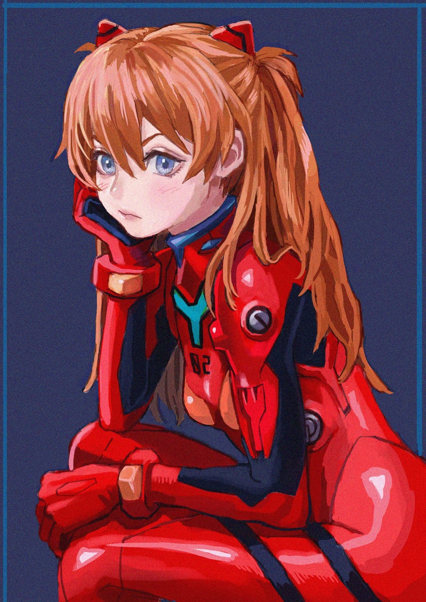 souryuu asuka langley (neon genesis evangelion) drawn by shiren_(ourboy83)