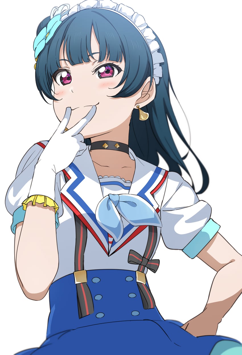 tsushima yoshiko (love live! and 1 more) drawn by icehotmilktea