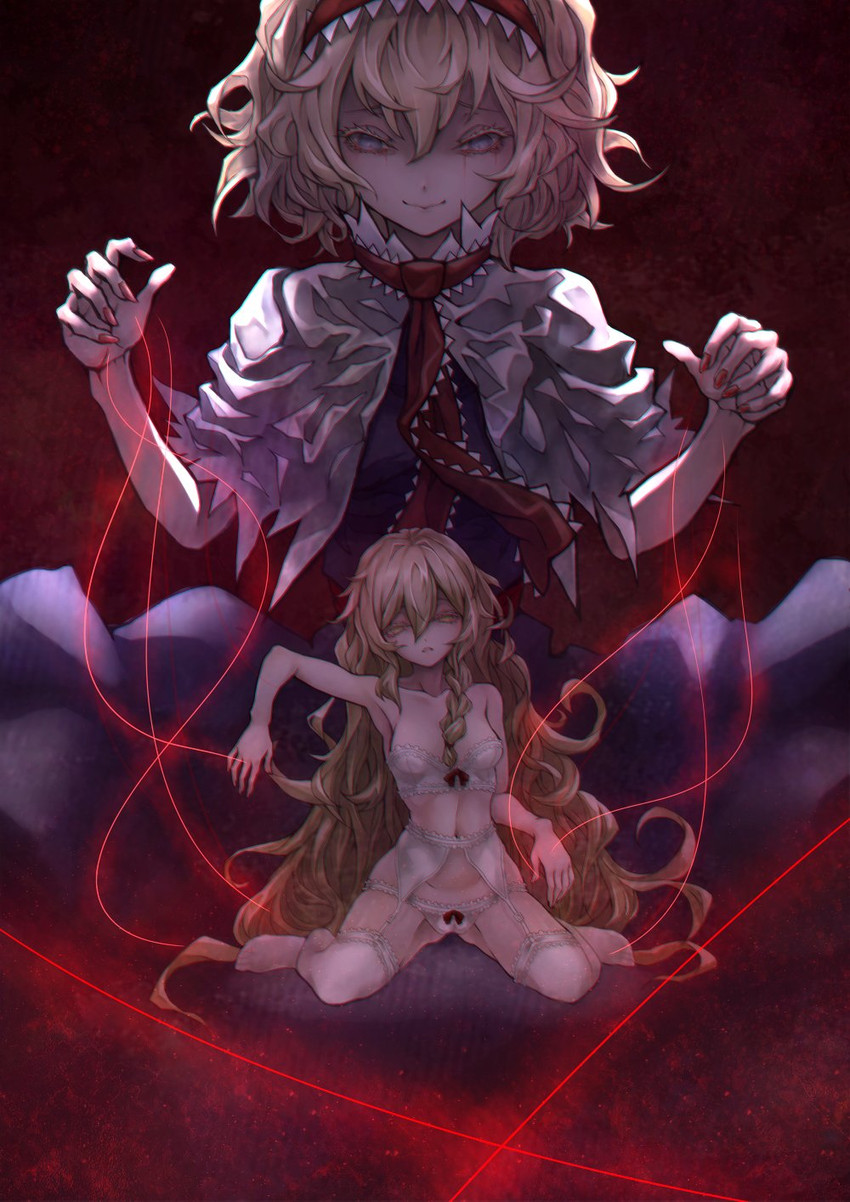 kirisame marisa and alice margatroid (touhou) drawn by joker_(stjoker)