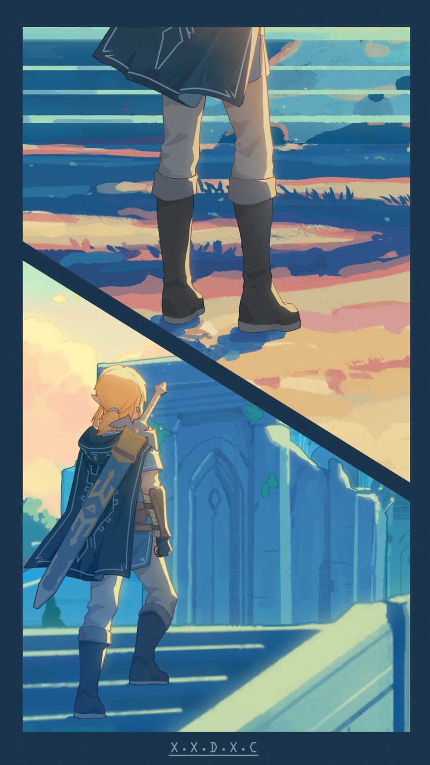 link (the legend of zelda and 1 more) drawn by x.x.d.x.c