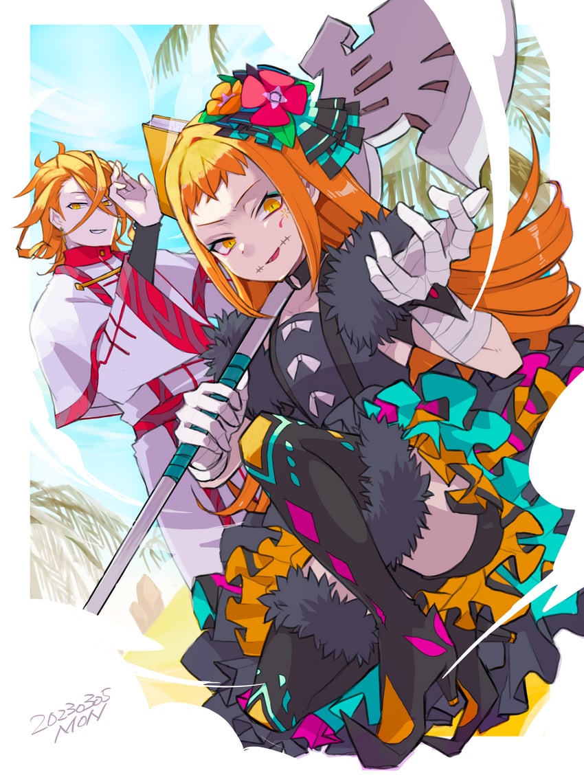 panette and pandreo (fire emblem and 1 more) drawn by midori126