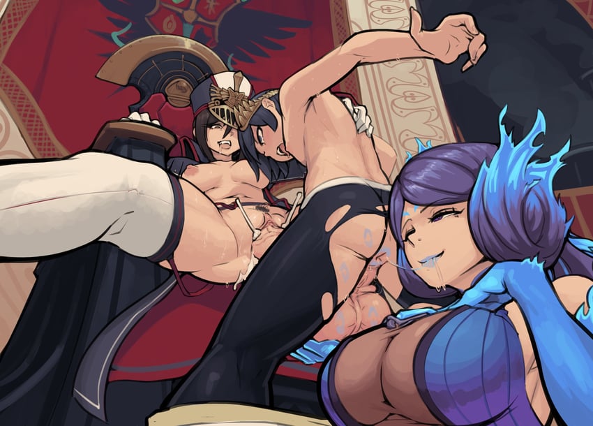 morag ladair, brighid, and niall ardanach (xenoblade chronicles and 1 more) drawn by boxman