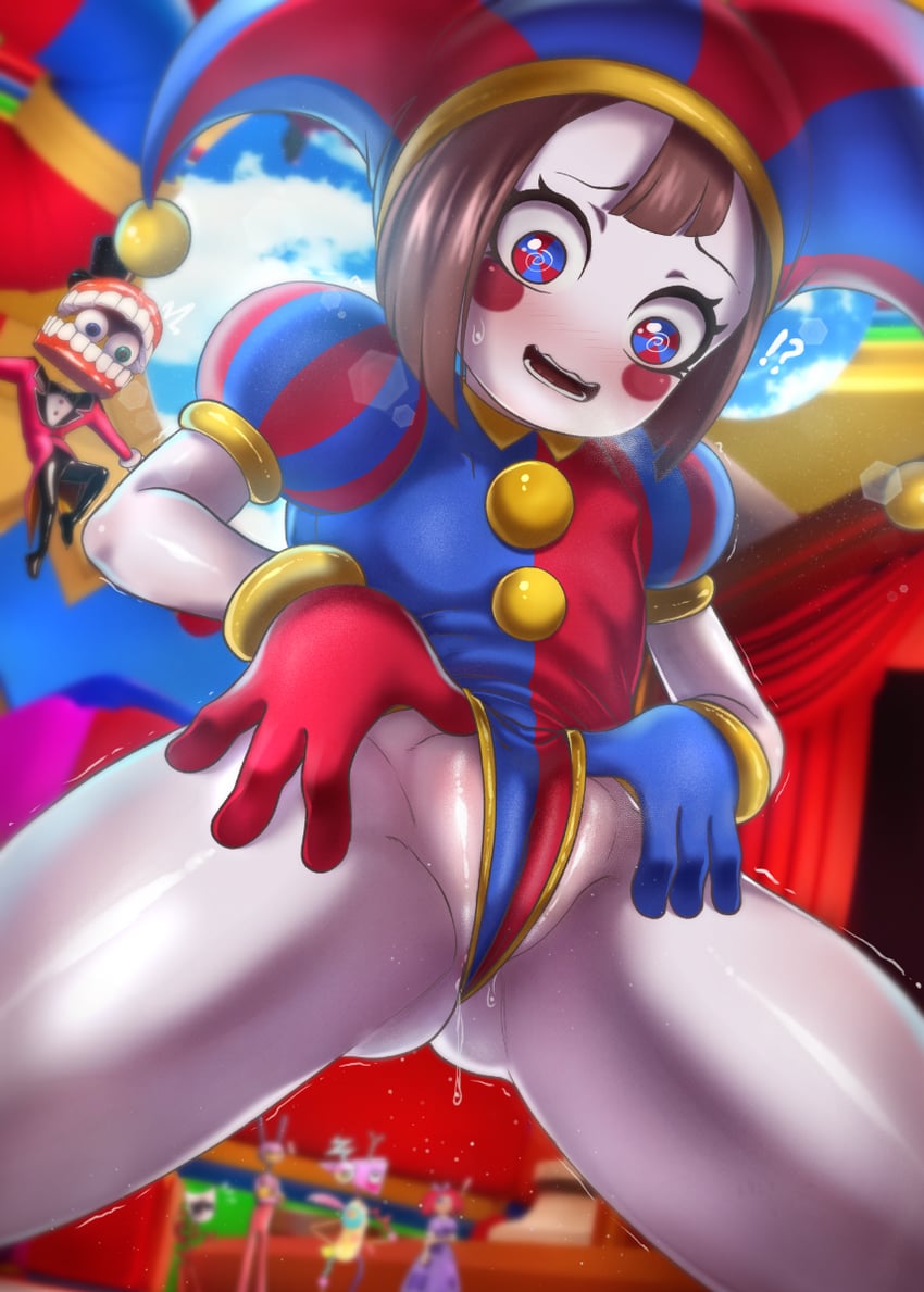 pomni, jax, ragatha, caine, gangle, and 1 more (the amazing digital circus) drawn by eroartdraw
