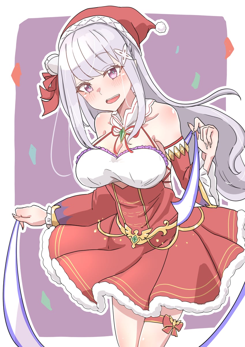 emilia (re:zero kara hajimeru isekai seikatsu) drawn by spvrud3z2