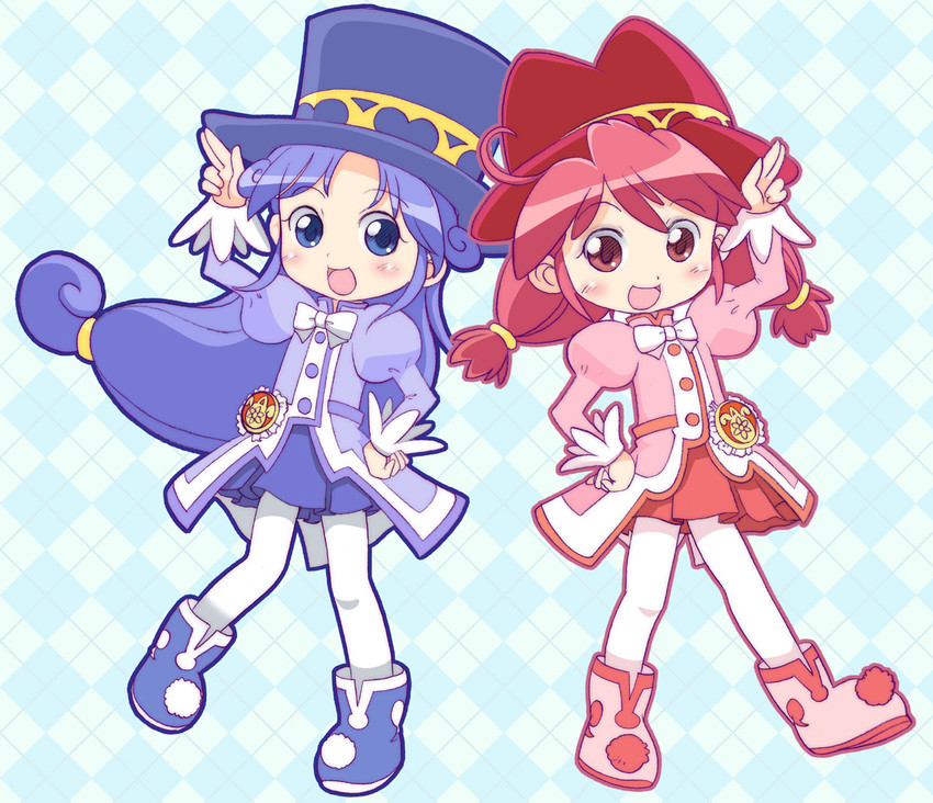 fine and rein (fushigiboshi no futago hime) drawn by hatomugi_(mamotan)