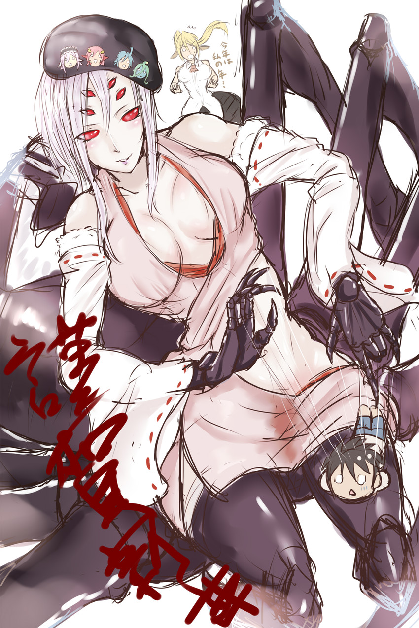 miia, papi, rachnera arachnera, centorea shianus, suu, and 2 more (monster musume no iru nichijou) drawn by taikuu_misairu