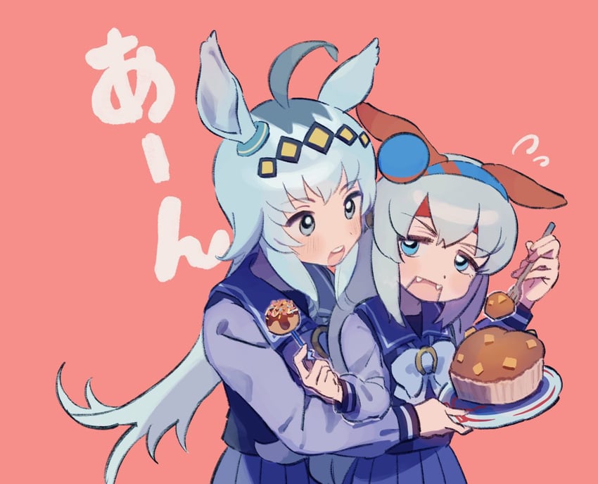 oguri cap and tamamo cross (umamusume) drawn by nara_123