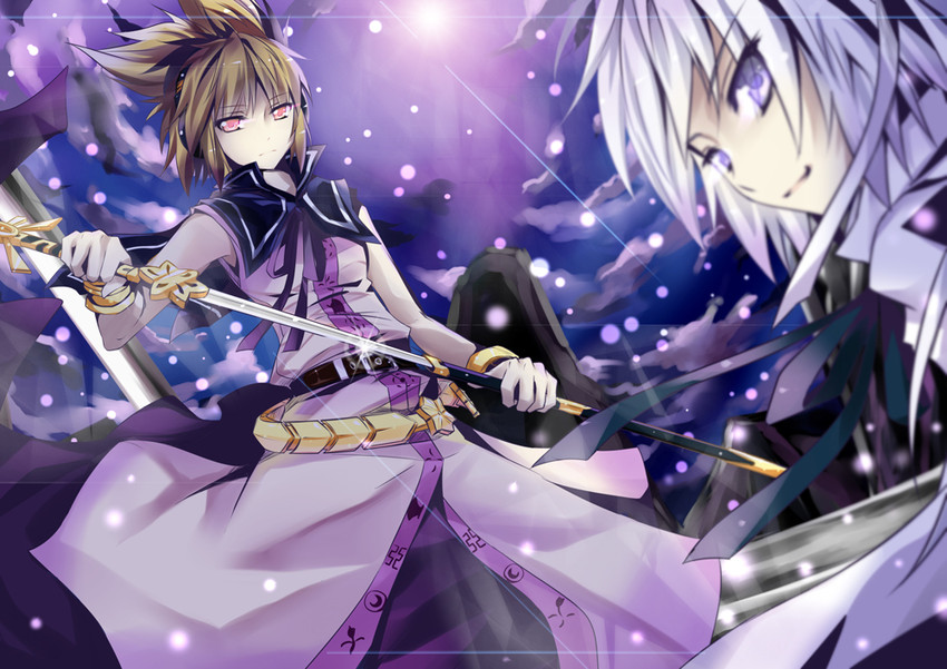 toyosatomimi no miko and mononobe no futo (touhou) drawn by langlang