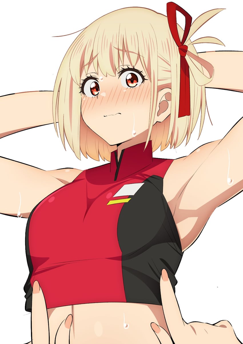 nishikigi chisato (lycoris recoil) drawn by sakura_1110ssmm