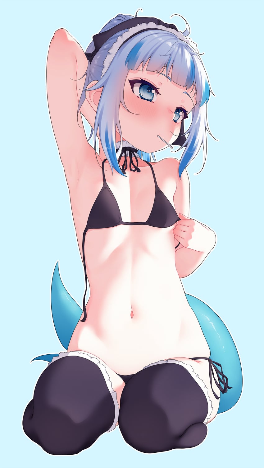 gawr gura (hololive and 1 more) drawn by lucasyecla99