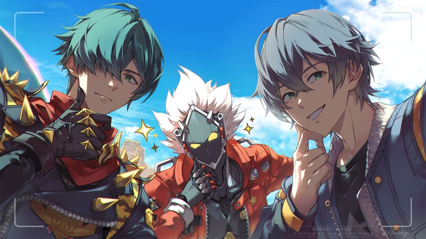 wise, lighter, and billy kid (zenless zone zero) drawn by aketohgo