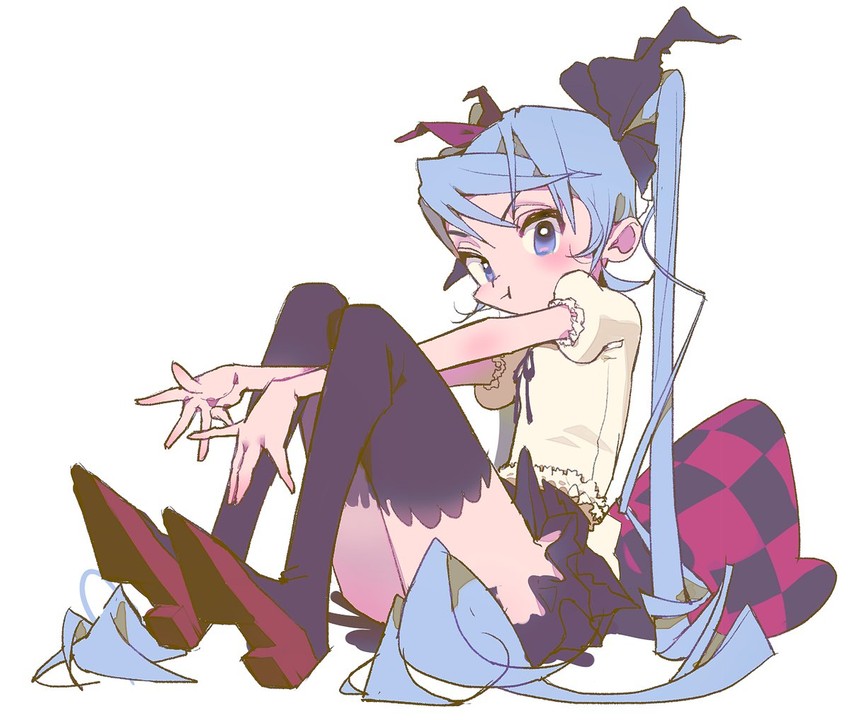 hatsune miku (vocaloid and 1 more) drawn by vivinos