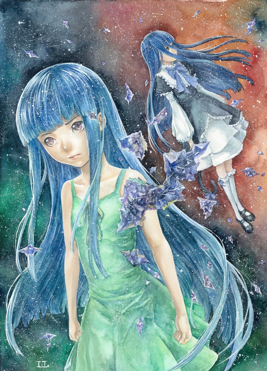 furude rika and frederica bernkastel (higurashi no naku koro ni and 1 more) drawn by munakanoritagi