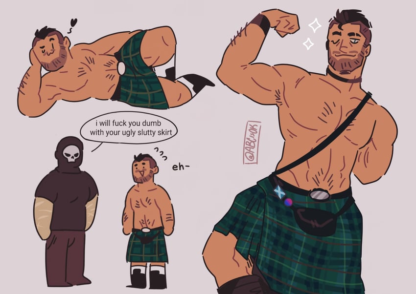 ghost and soap (call of duty and 1 more) drawn by abcisok