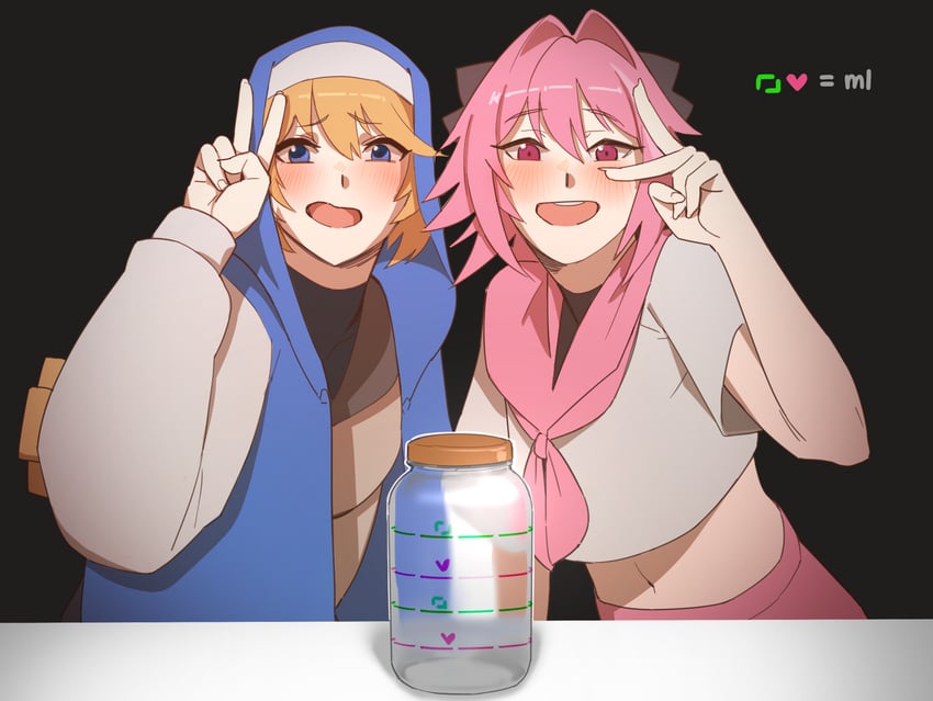 astolfo and bridget (fate and 1 more) drawn by hong_doo