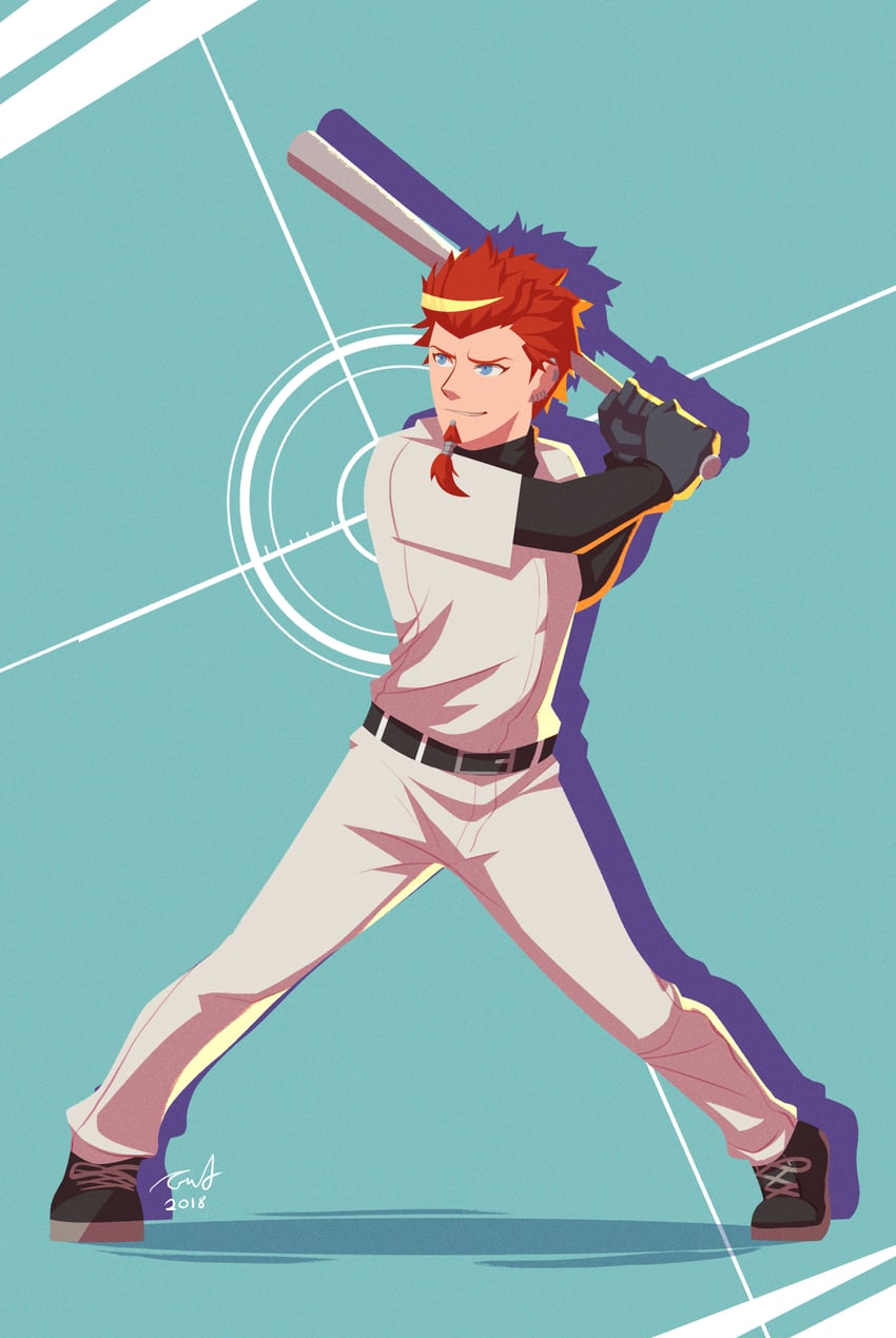 kuwata leon (danganronpa and 1 more) drawn by crestren