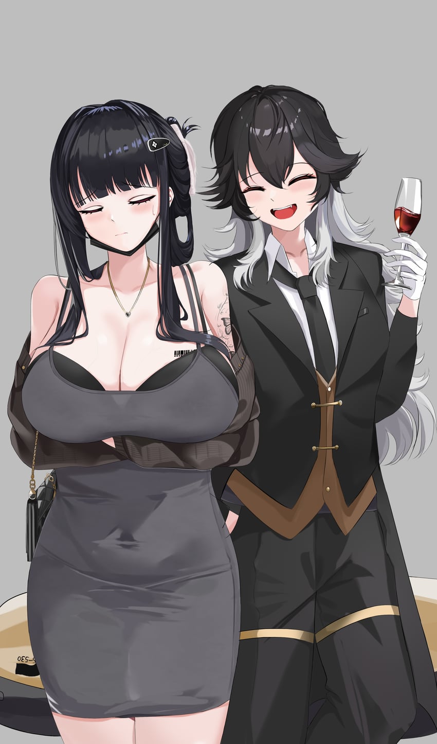 d and k (goddess of victory: nikke) drawn by labbri