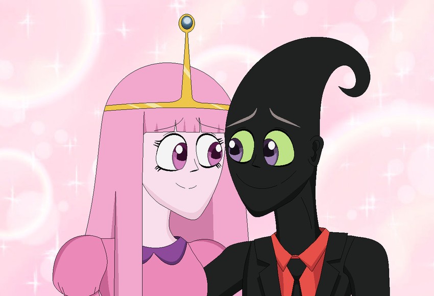princess bonnibel bubblegum and nergal (adventure time and 1 more) drawn by nathaniel718