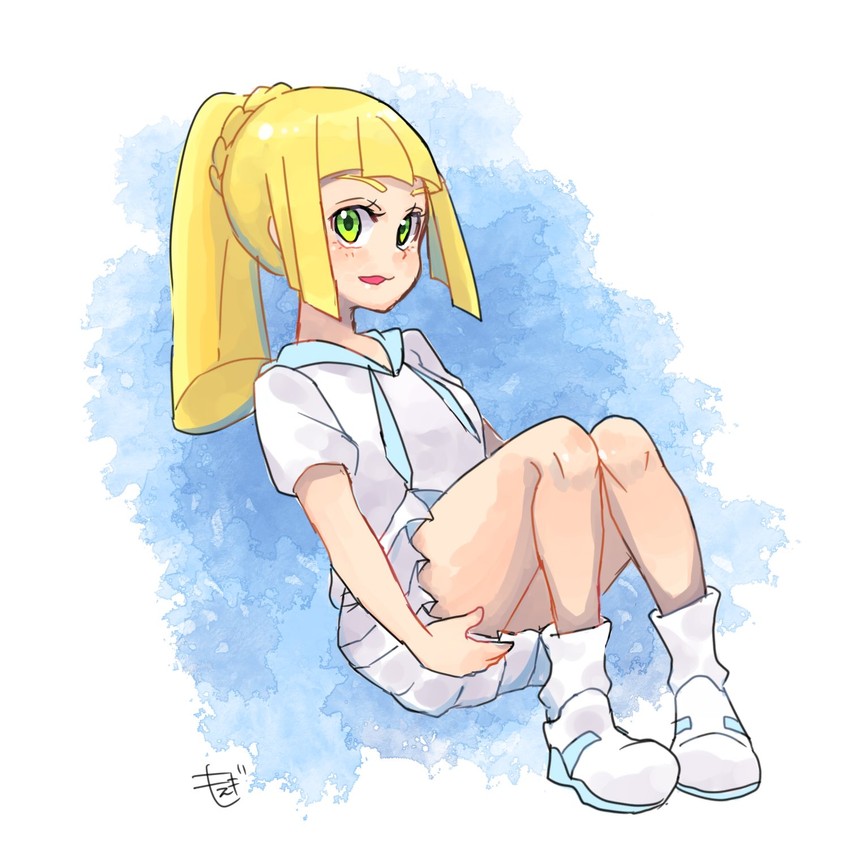 lillie (pokemon and 1 more) drawn by moegi_itsukashi