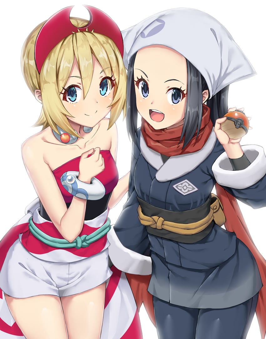 akari and irida (pokemon and 1 more) drawn by pikapika