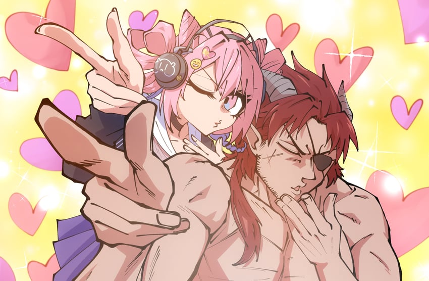 hoederer and u-official (arknights and 1 more) drawn by dryegen
