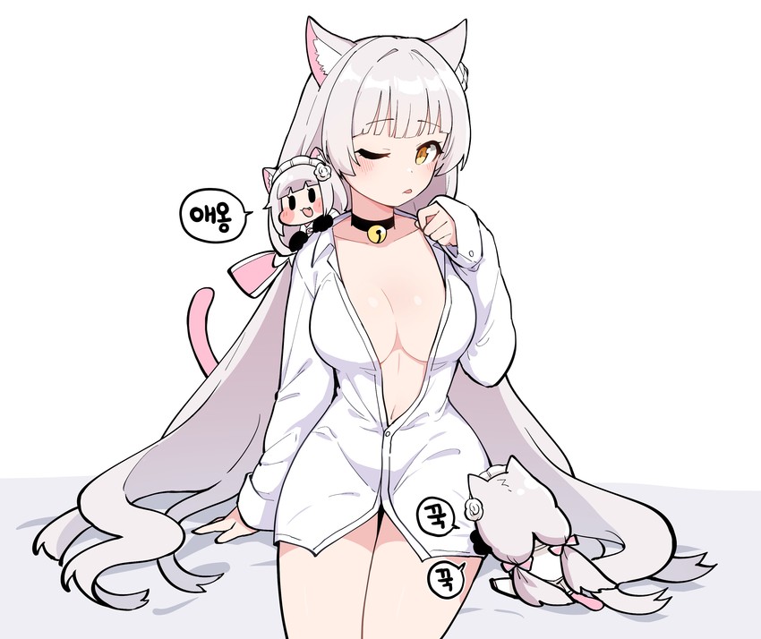 perrault and mini perrault (last origin) drawn by junsuina_fujunbutsu