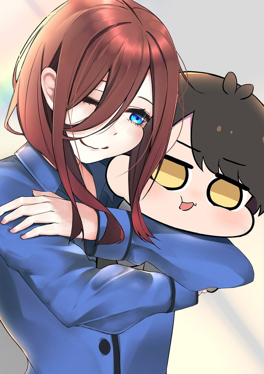 nakano miku and uesugi fuutarou (go-toubun no hanayome) drawn by imananashi