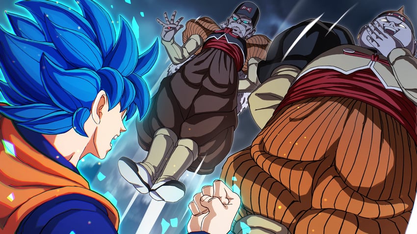 son goku, dr. gero, and android 19 (dragon ball and 3 more) drawn by easterhands