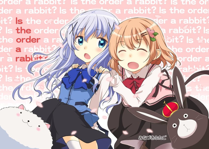 tippy and anko (gochuumon wa usagi desu ka?) drawn by minazuki_futago