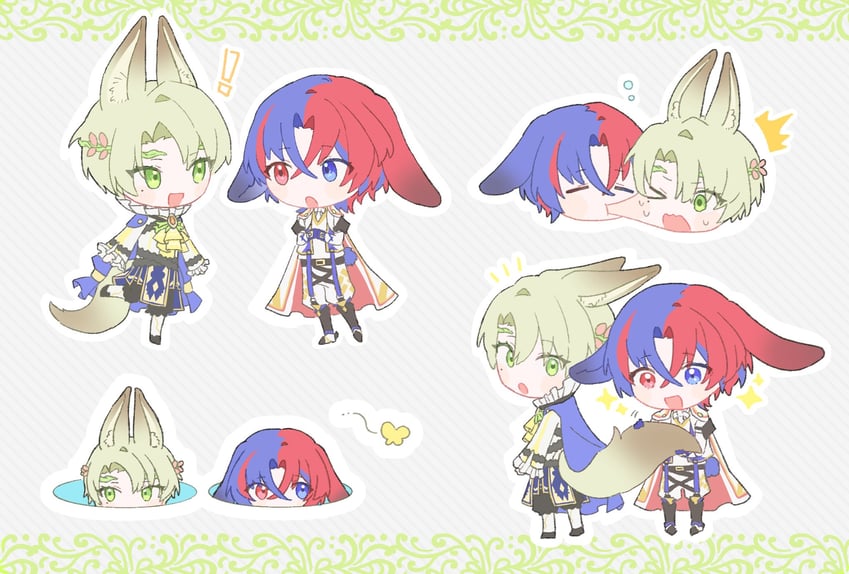 male alear and alfred (fire emblem and 1 more) drawn by rororotsu