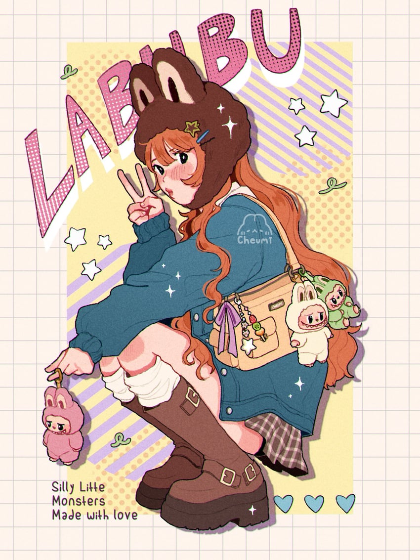 labubu (original and 1 more) drawn by cheumi