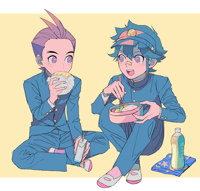 apollo justice and clay terran (ace attorney and 1 more) drawn by ouse_(otussger)