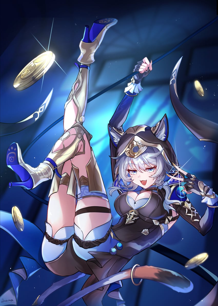 cipher (honkai and 1 more) drawn by anoma_(anomamama)