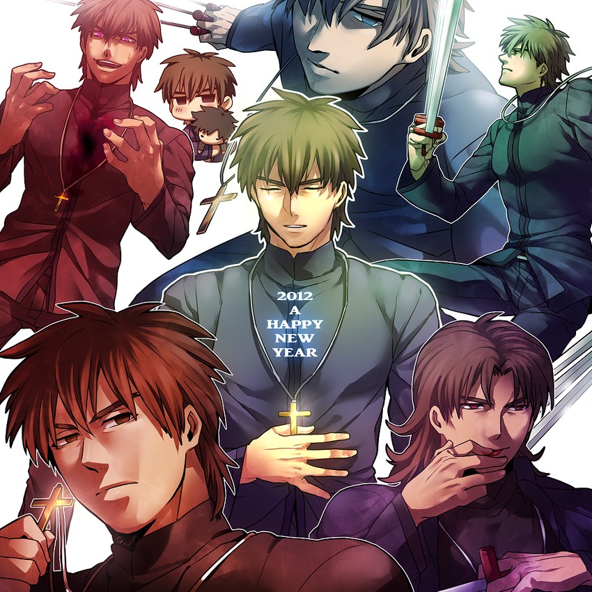 kotomine kirei and emiya kiritsugu (fate and 1 more) drawn by zihad