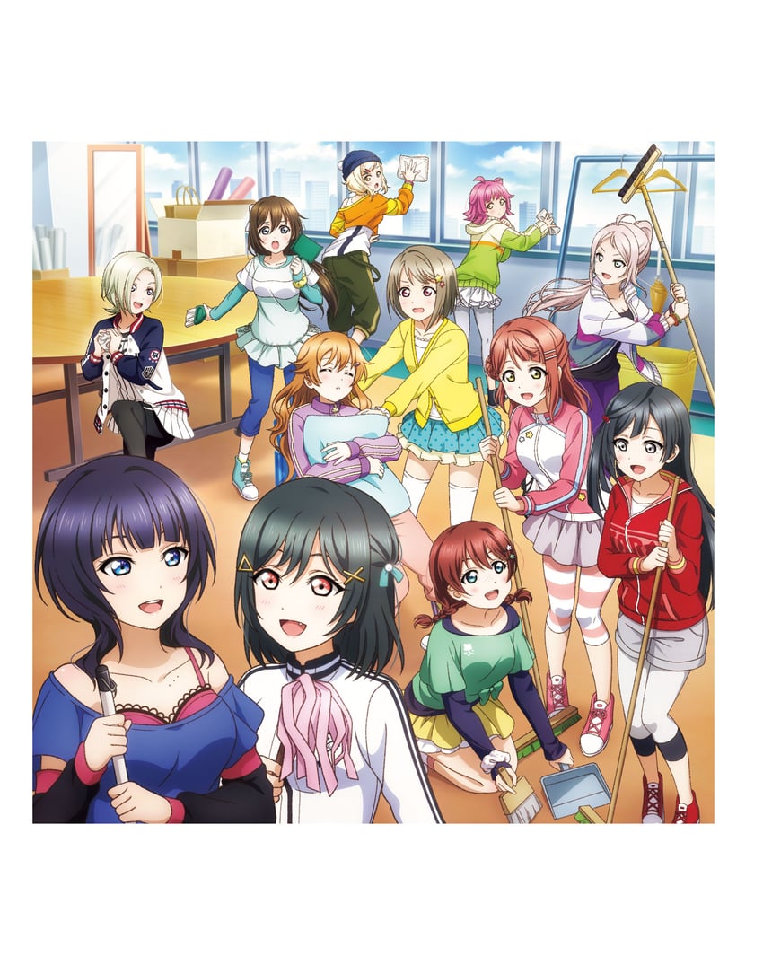 yuki setsuna, uehara ayumu, osaka shizuku, tennoji rina, nakasu kasumi, and 7 more (love live! and 1 more)