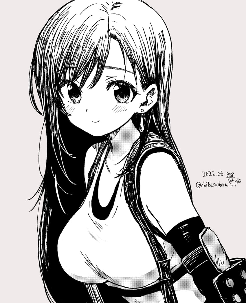tifa lockhart (final fantasy and 2 more) drawn by chiba_sadoru