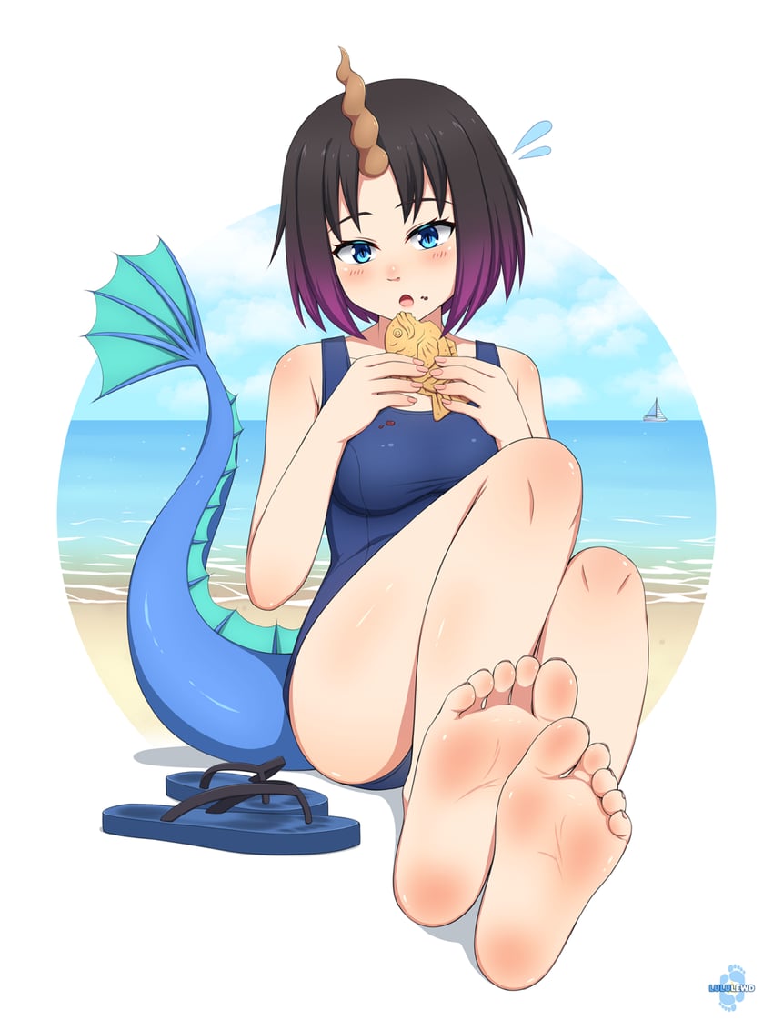 elma (kobayashi-san chi no maidragon) drawn by lululewd