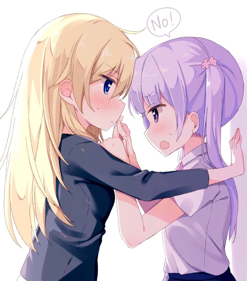 suzukaze aoba and yagami kou (new game!) drawn by hisagi_(puchimaple)