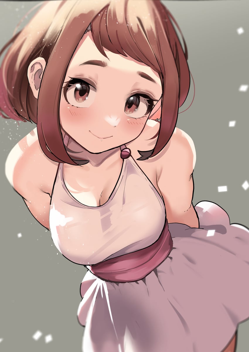 uraraka ochaco (boku no hero academia) drawn by zd_(pixiv6210083)