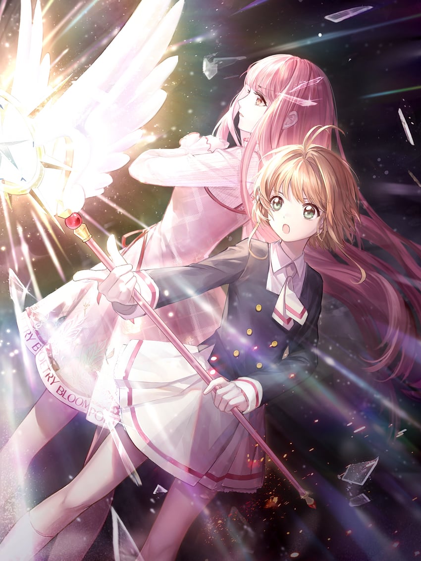 kinomoto sakura, nikki, and bloom poetry (cardcaptor sakura and 3 more)