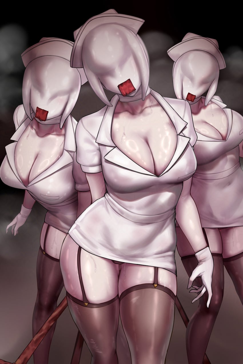 bubble head nurse (silent hill and 1 more) drawn by kumiko_shiba