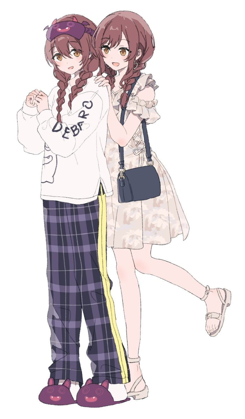 osaki amana, osaki tenka, and debi tarou (idolmaster and 1 more) drawn by migolu