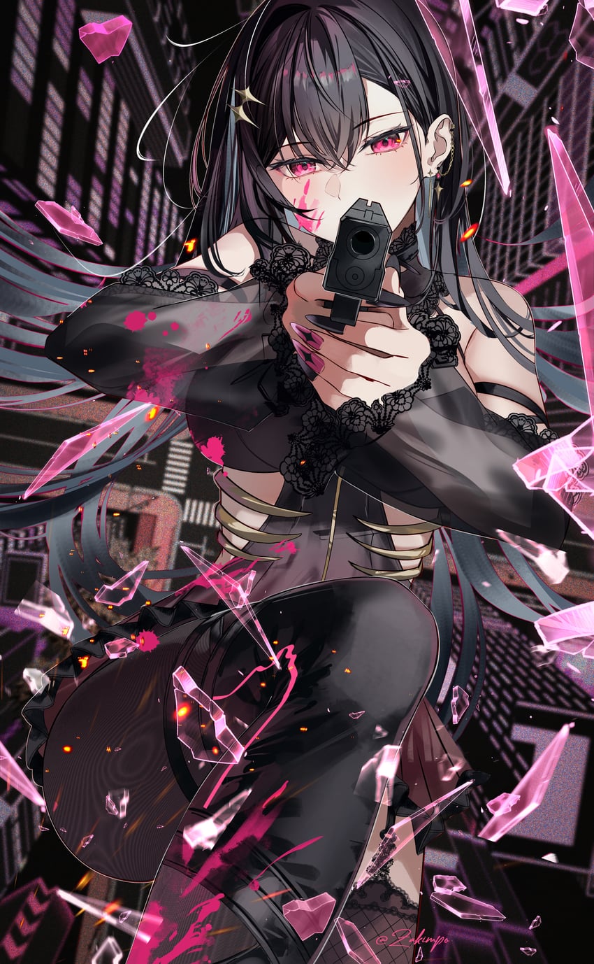 kuroha arya (vspo! and 1 more) drawn by zakimpo